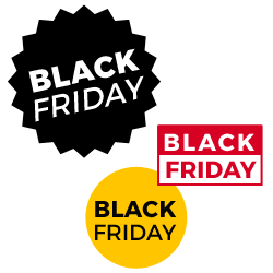 Black Friday : Pictogrammes à télécharger gratuitement pour site e commerce, offerts par Shop Application